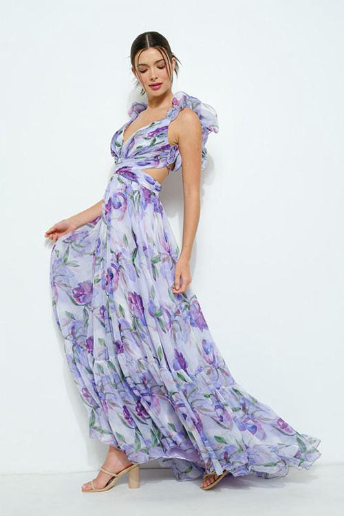 Rowangirl Waist-Baring Lace Slim-Fitting Long Skirt