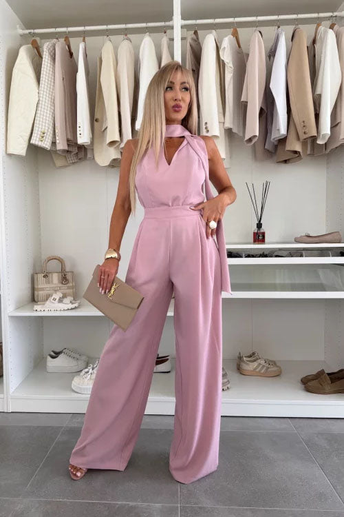 Rowangirl Sleeveless Deep V Jumpsuit