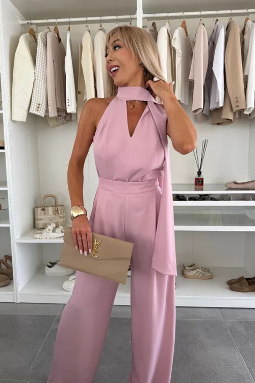 Rowangirl Sleeveless Deep V Jumpsuit