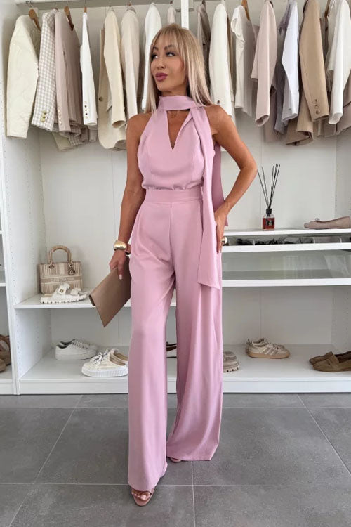 Rowangirl Sleeveless Deep V Jumpsuit