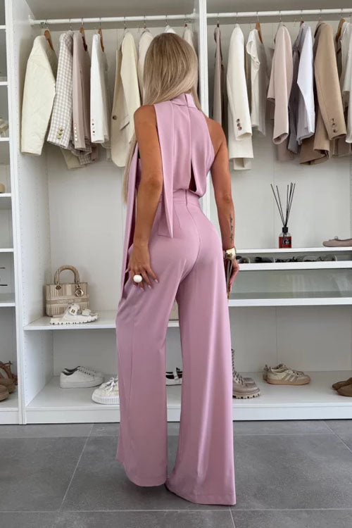 Rowangirl Sleeveless Deep V Jumpsuit
