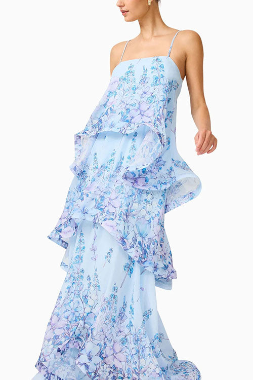 Rowangirl  Floral Layered Long Dress
