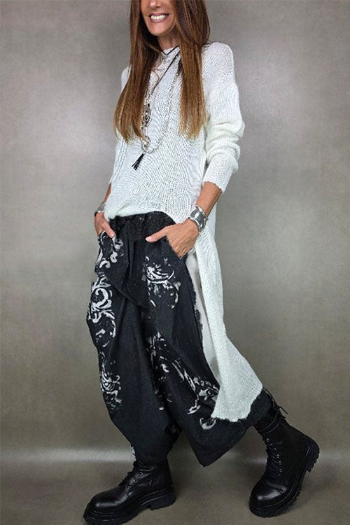 Rowangirl Autumn And Winter Long-sleeved Loose Weater Dress