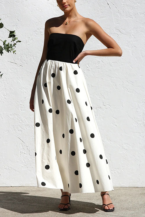 Rowangirl  Breast-hugging Elegant A-line Long Skirt