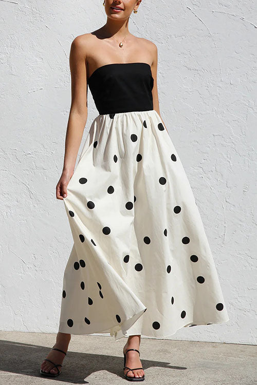 Rowangirl  Breast-hugging Elegant A-line Long Skirt