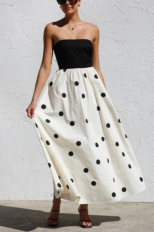 Rowangirl  Breast-hugging Elegant A-line Long Skirt