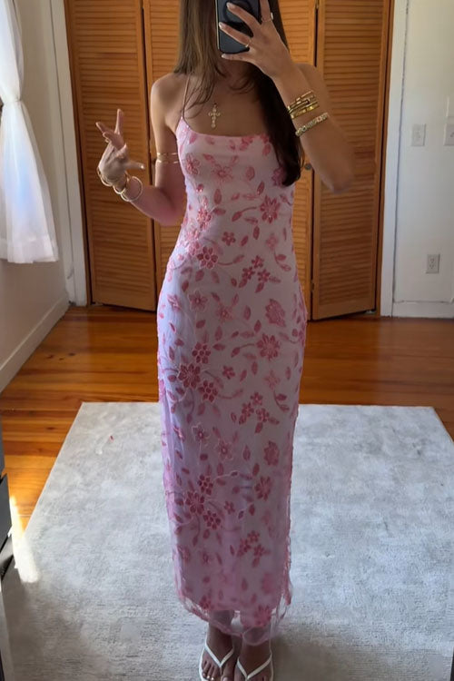 Rowangirl  High-Slit Backless Long Dress