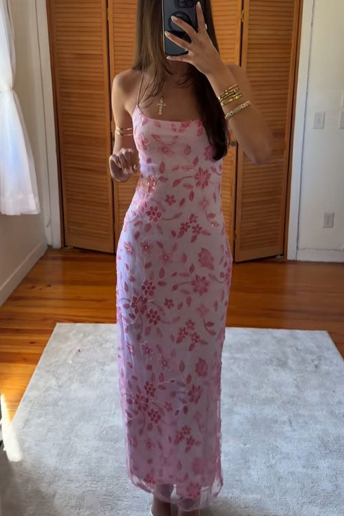 Rowangirl  High-Slit Backless Long Dress