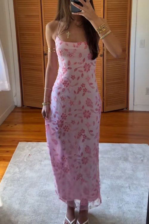 Rowangirl  High-Slit Backless Long Dress