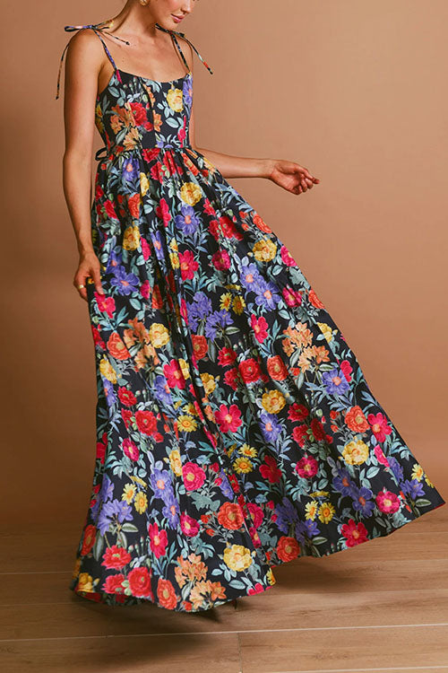 Rowangirl Strapless Floral Long Dress