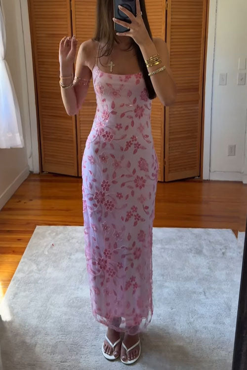 Rowangirl  High-Slit Backless Long Dress
