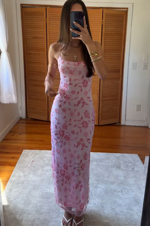 Rowangirl  High-Slit Backless Long Dress
