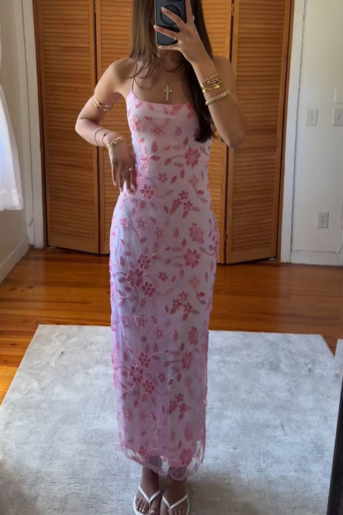 Rowangirl  High-Slit Backless Long Dress