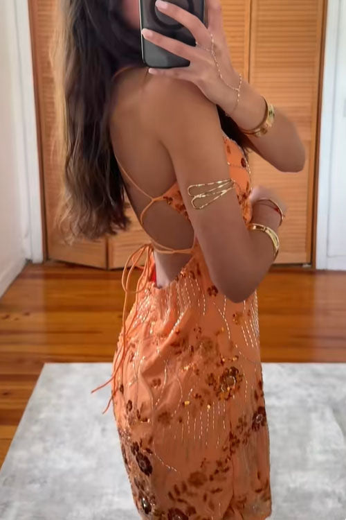 Rowangirl Backless Suspender Dress