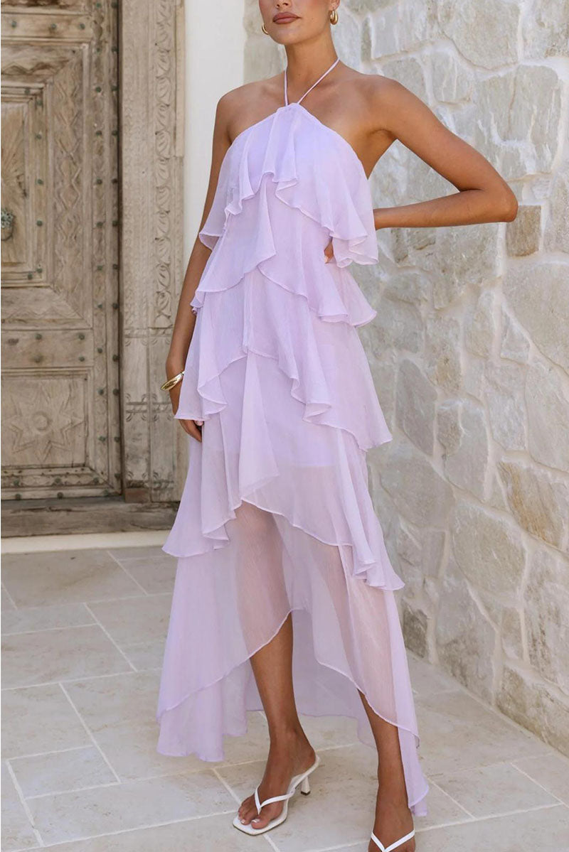 Rowangirl  Romantic Manor Halter Neck Long Dress