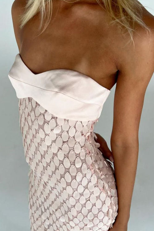 Rowangirl  Sequined Backless Long Dress
