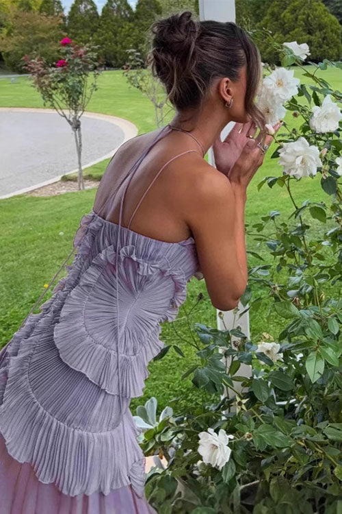 Rowangirl  Ruffled Pleated Dress