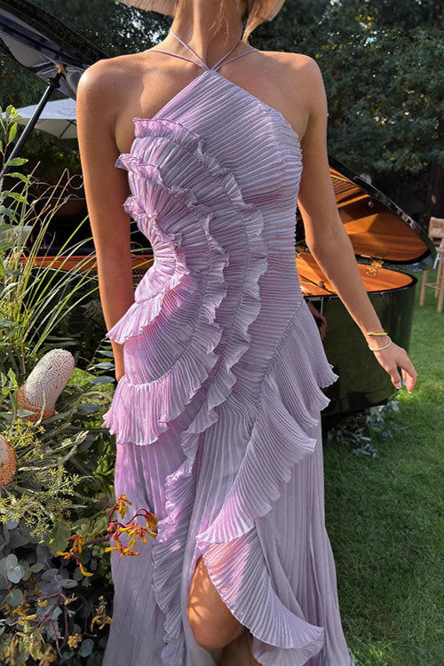 Rowangirl  Ruffled Pleated Dress