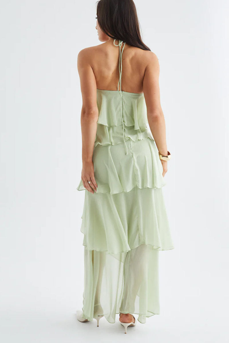 Rowangirl  Romantic Manor Halter Neck Long Dress