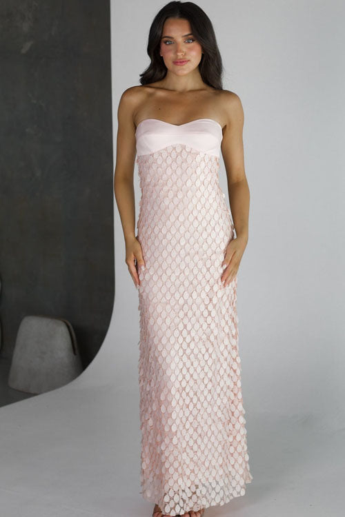Rowangirl  Sequined Backless Long Dress