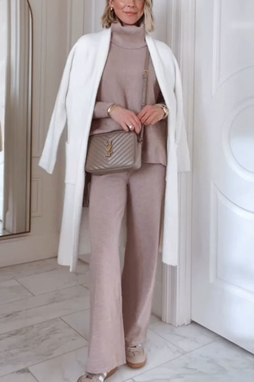 Rowangirl Turtleneck Long-Sleeved Loose Sweater Set