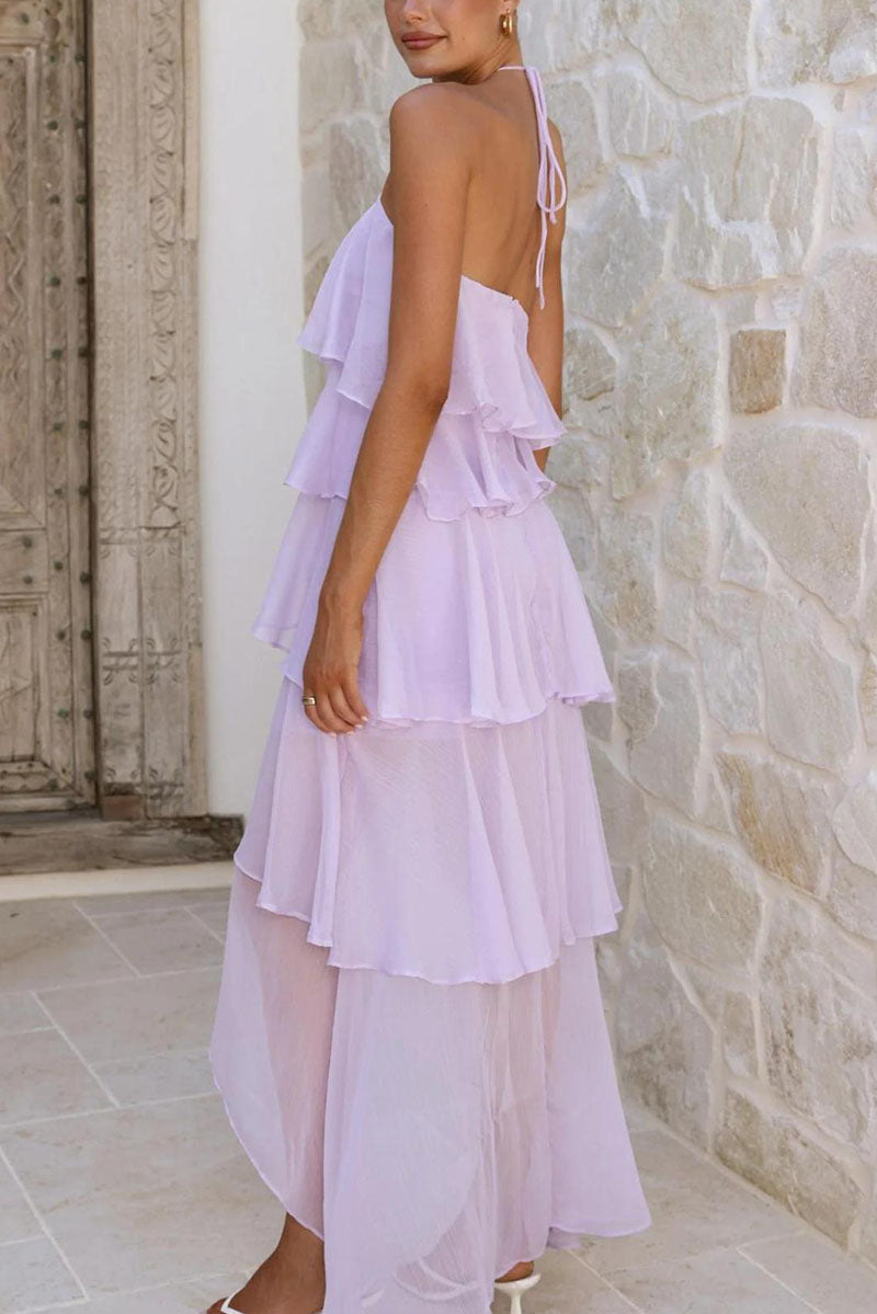 Rowangirl  Romantic Manor Halter Neck Long Dress