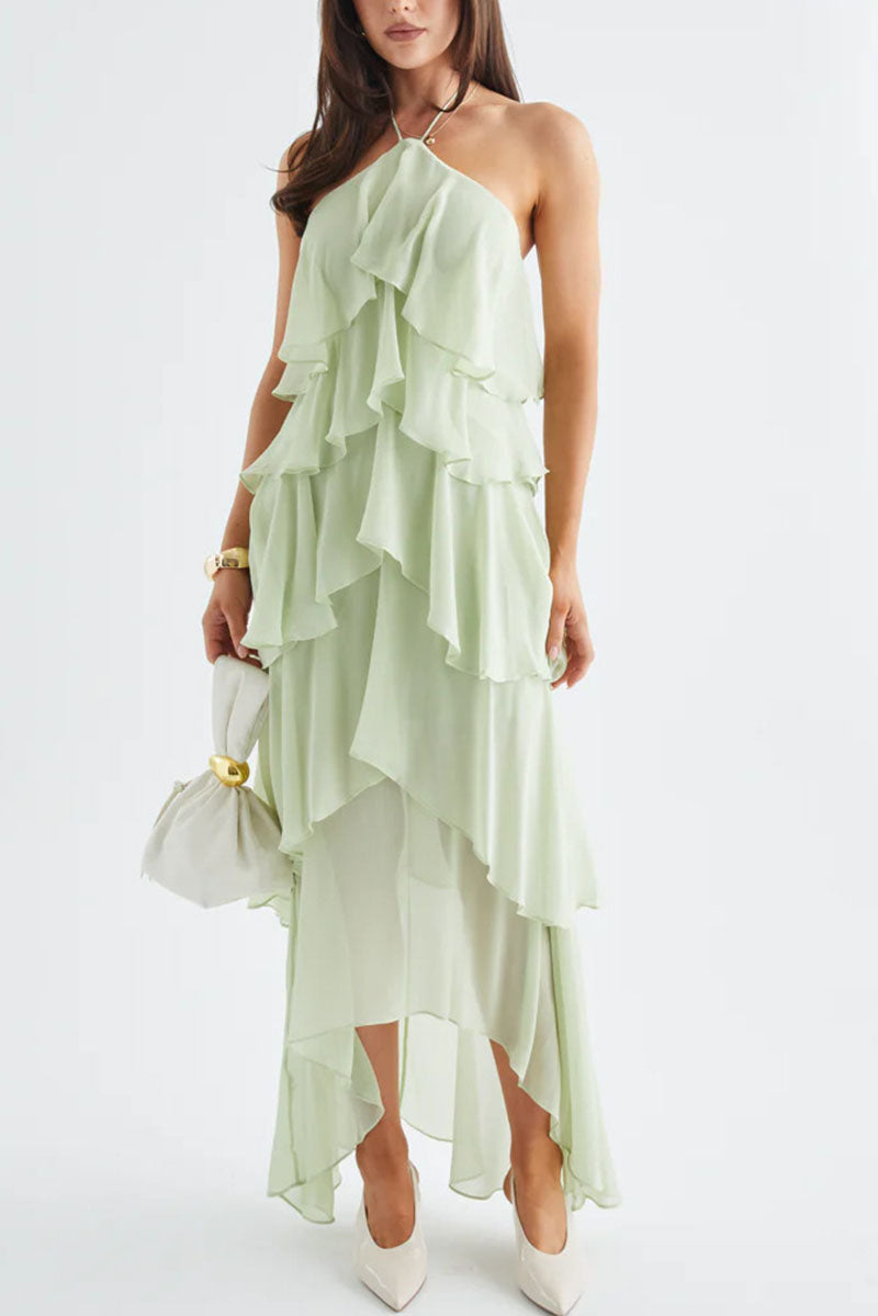 Rowangirl  Romantic Manor Halter Neck Long Dress