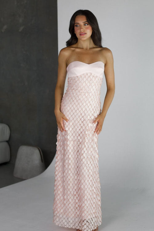 Rowangirl  Sequined Backless Long Dress