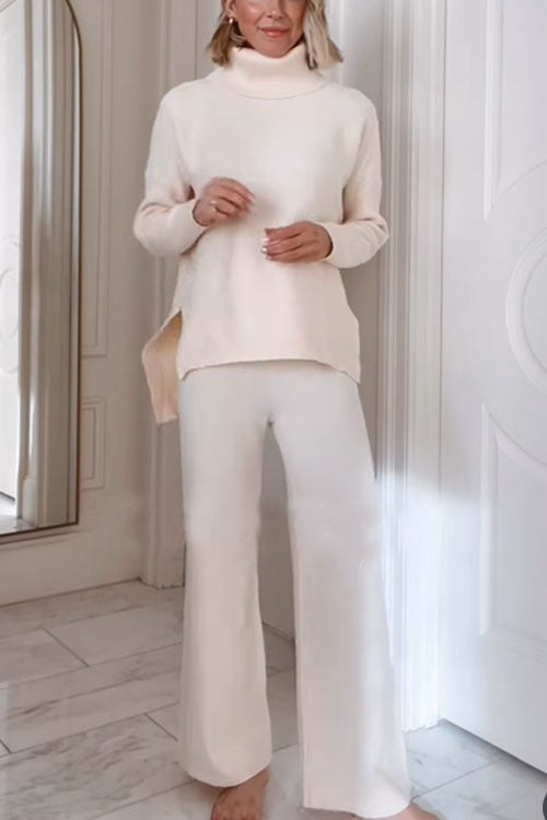 Rowangirl Turtleneck Long-Sleeved Loose Sweater Set