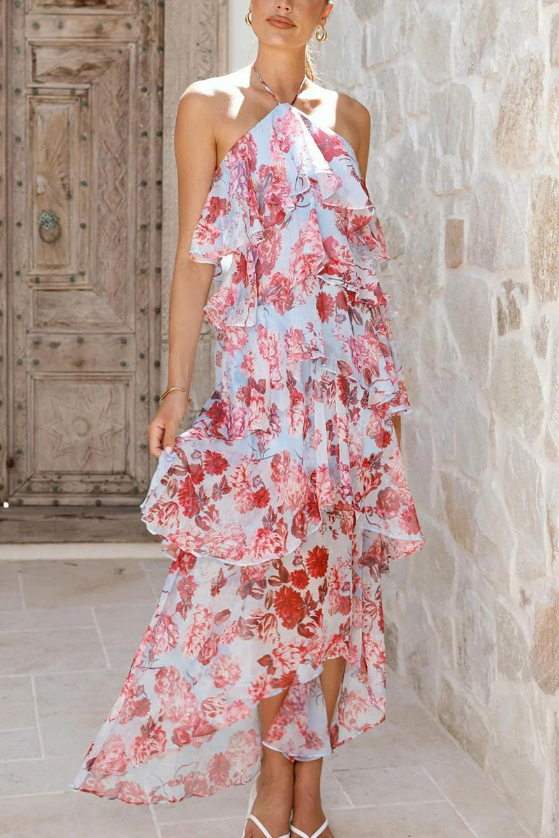 Rowangirl  Romantic Manor Halter Neck Long Dress