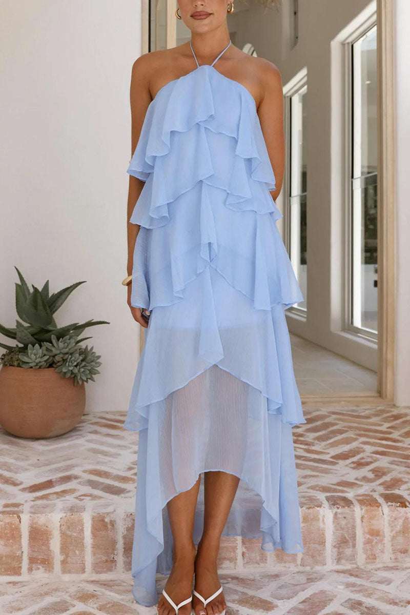 Rowangirl  Romantic Manor Halter Neck Long Dress