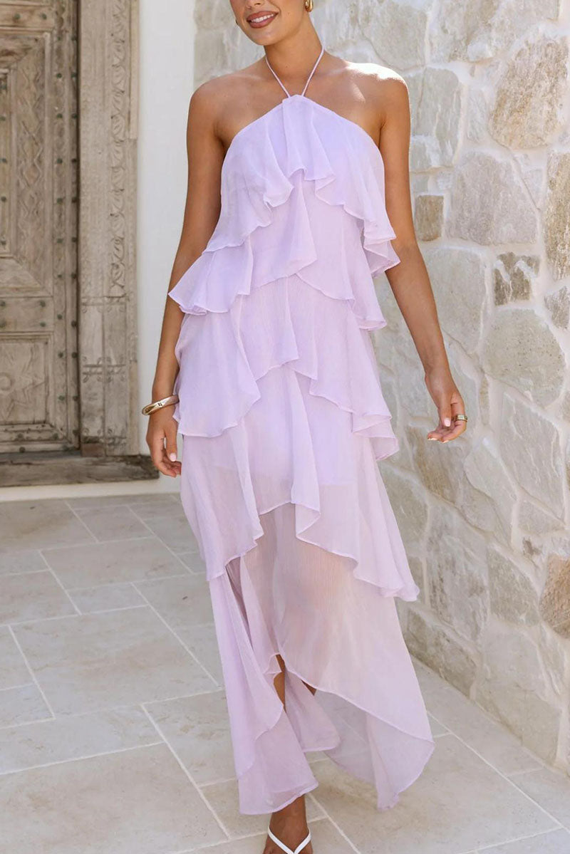 Rowangirl  Romantic Manor Halter Neck Long Dress