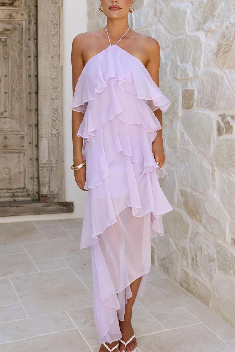 Rowangirl  Romantic Manor Halter Neck Long Dress