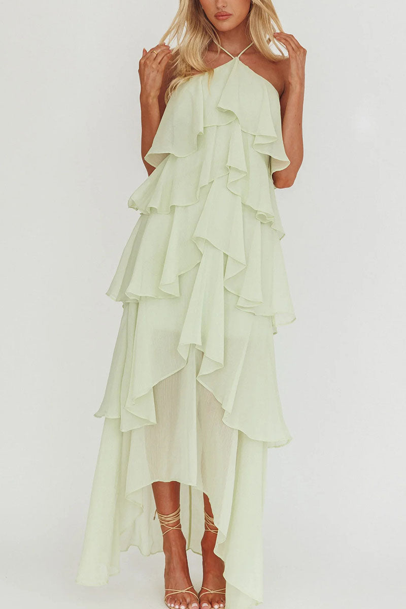 Rowangirl  Romantic Manor Halter Neck Long Dress