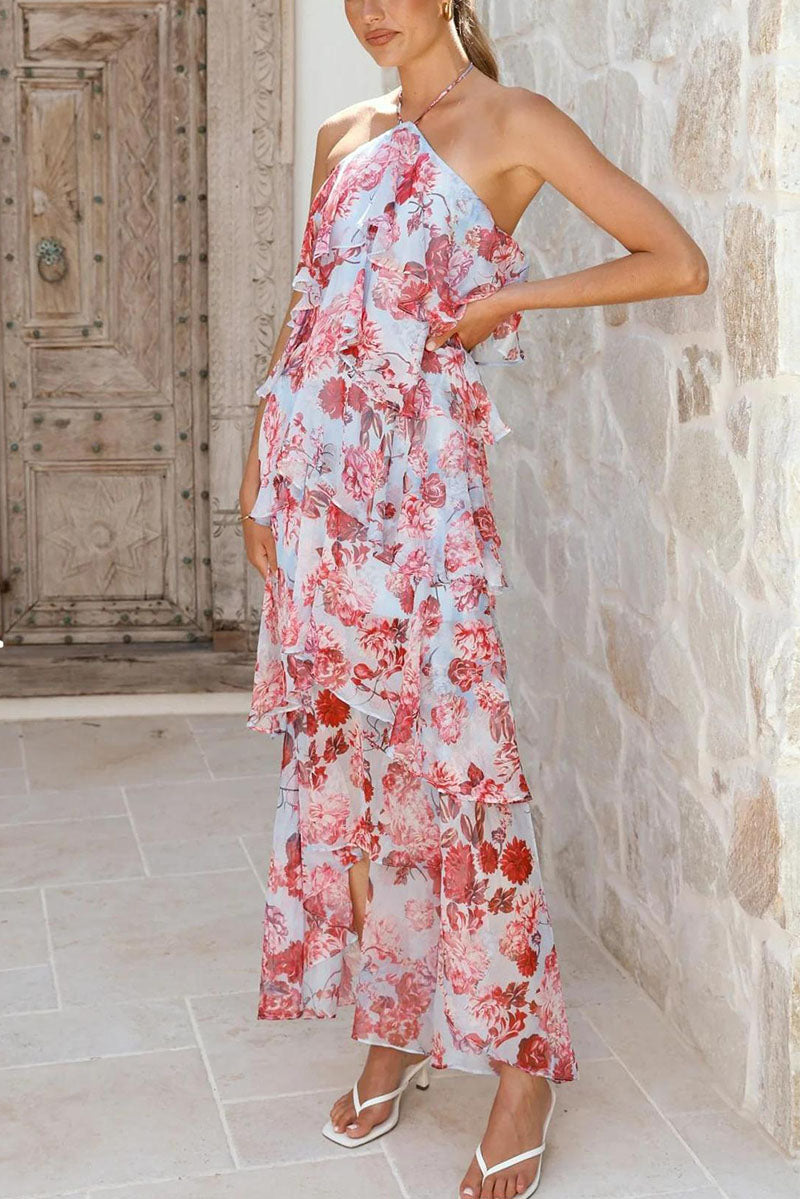 Rowangirl  Romantic Manor Halter Neck Long Dress