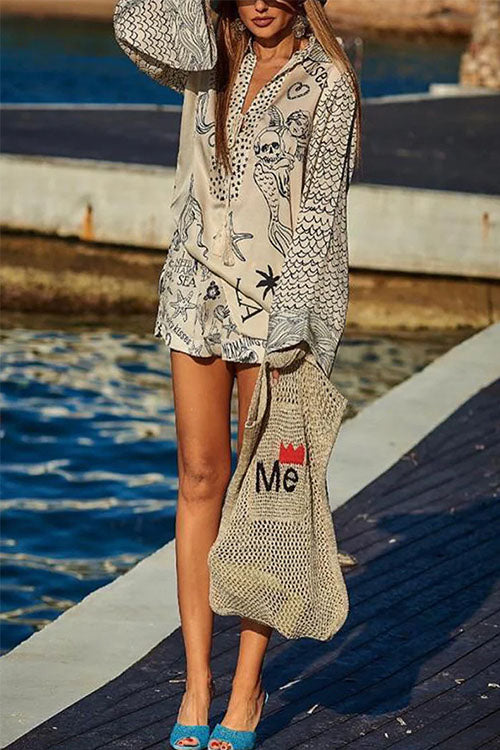 Rowangirl  Casual Printed Vacation Two-Piece Set