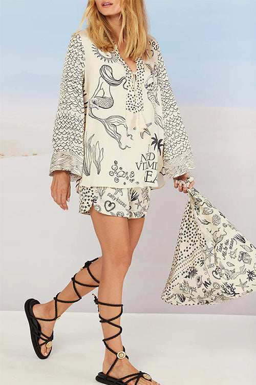 Rowangirl  Casual Printed Vacation Two-Piece Set