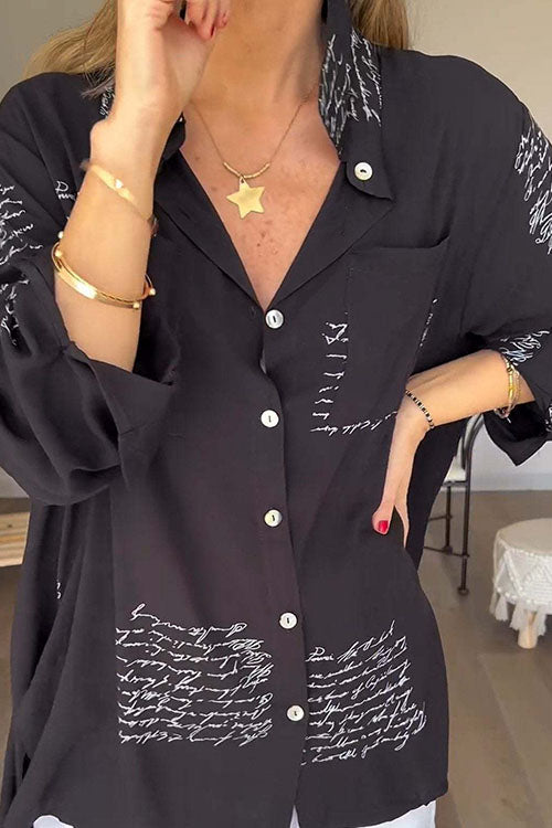 Rowangirl Fashionable Loose Casual Shirt With Dropped Shoulder Sleeves