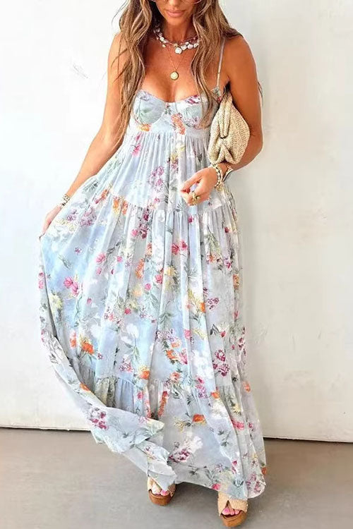 Rowangirl  Floral Print Maxi Dress