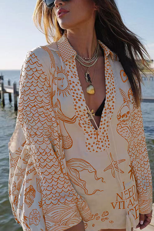 Rowangirl  Casual Printed Vacation Two-Piece Set