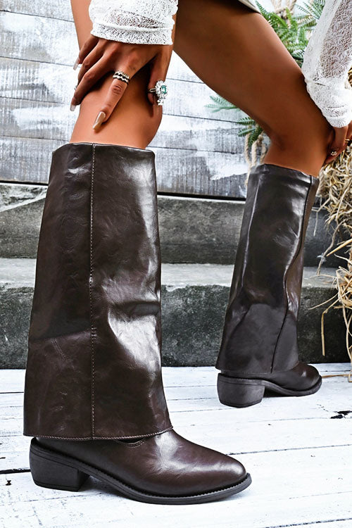 Rowangirl  British Style Fashionable And Comfortable Over-The-Knee Boots