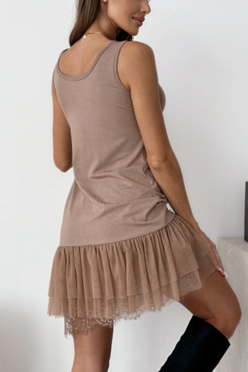 Rowangirl  Lace-Trimmed Dress