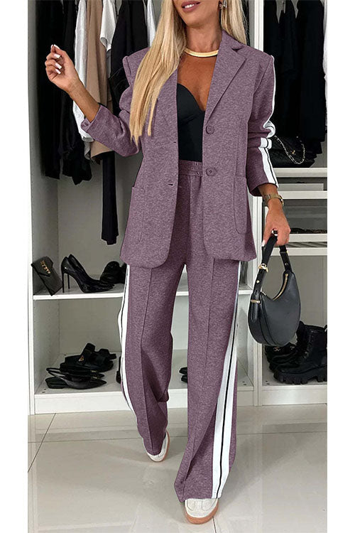 Rowangirl   Autumn And Winter Long-Sleeved Lapel Casual Suit